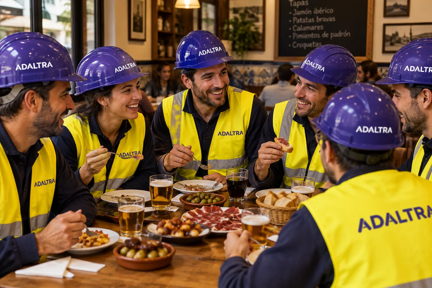 Asistentes a una formación OPENETICS Certified Installer compartiendo la comida